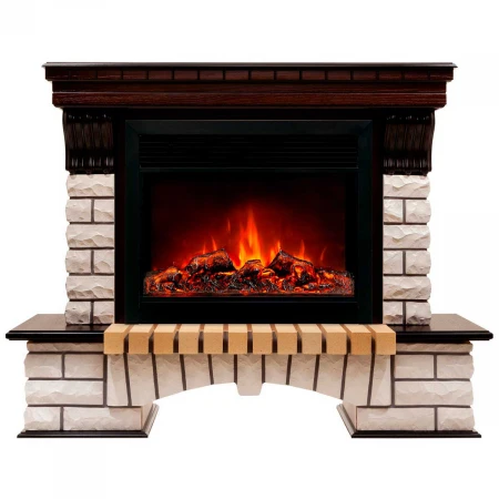 Электрокамин Realflame Country 26 AO с очагом Moonblaze Deluxe Black 317181