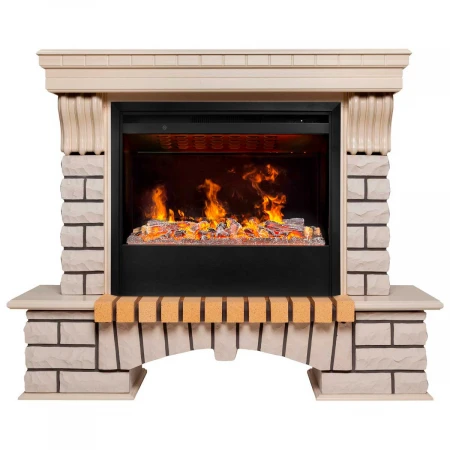 Электрокамин Realflame Country 26 WT с очагом 3D Helios 26 SBG 347182