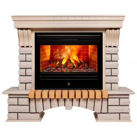 Электрокамин Realflame Country 26 WT с очагом 3D Novara 348182