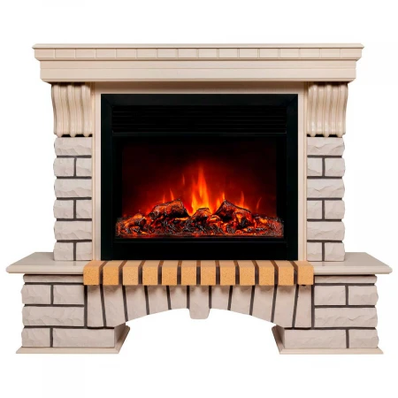 Электрокамин Realflame Country 26 WT с очагом Moonblaze Deluxe Black 317182