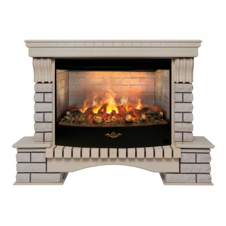 Электрокамин Realflame Country 33/33W WT с очагом 3D Firestar 33 345191