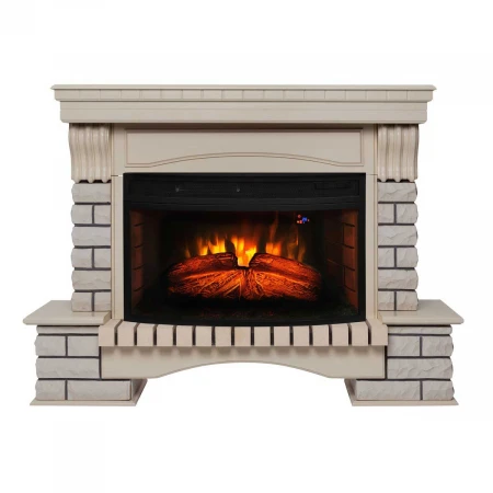 Электрокамин Realflame Country 33/33W WT с очагом Firespace 33W 321191