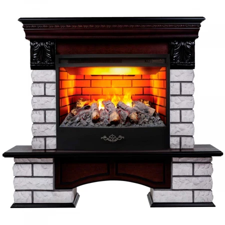 Электрокамин Realflame Country Lux Rock 25/25,5 AO с очагом 3D Firestar 25,5 344164