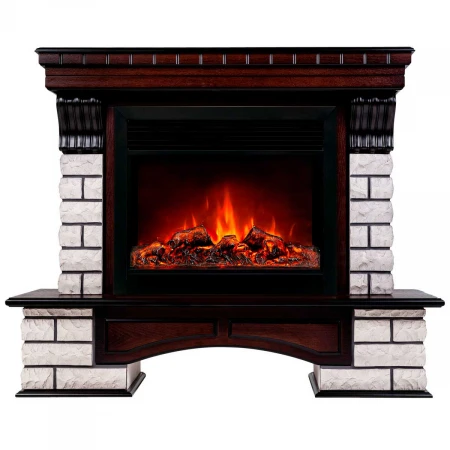 Электрокамин Realflame Country Rock 26 AO с очагом Moonblaze Deluxe Black 317183