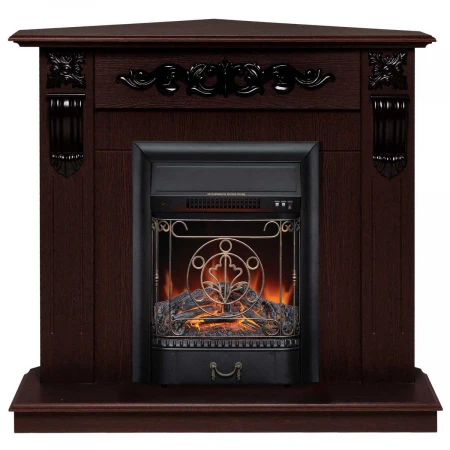 Электрокамин Realflame Dominica Corner DN с очагом Majestic Lux Black 304009