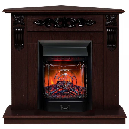Электрокамин Realflame Dominica Corner DN с очагом Majestic Lux Black RC 305009