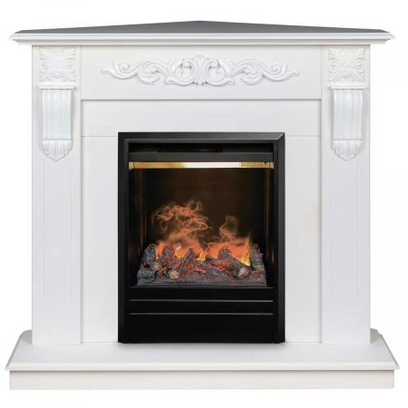 Электрокамин Realflame Dominica Corner WT с очагом 3D Olympic 342010