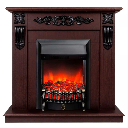 Электрокамин Realflame Dominica DN с очагом Fobos Lux Black 301008