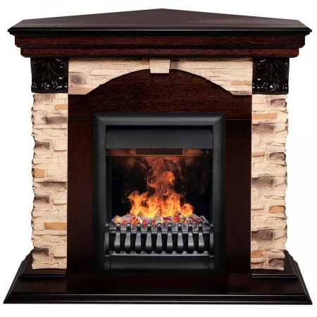 Электрокамин Realflame Dublin Corner Rock AO с очагом 3D Oregan 343144
