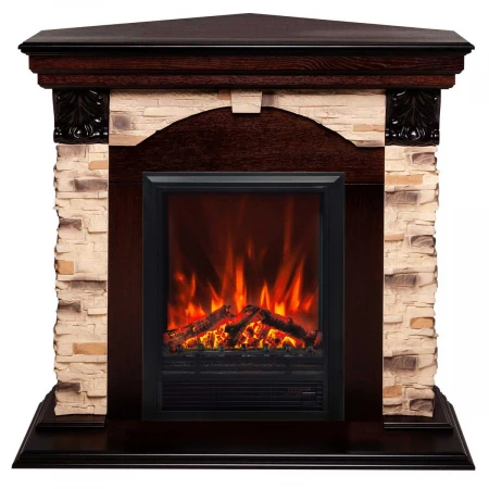 Электрокамин Realflame Dublin Corner Rock AO с очагом Eugene 307144