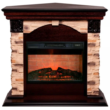 Электрокамин Realflame Dublin Corner Rock AO с очагом Irvine 24 309144
