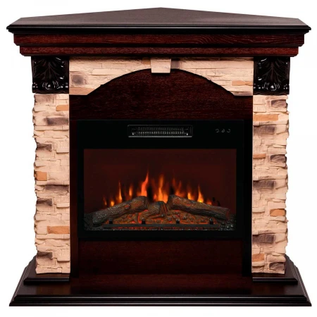 Электрокамин Realflame Dublin Corner Rock AO с очагом Kendal 24 310144