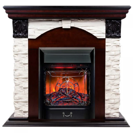 Электрокамин Realflame Dublin Lux AO с очагом Majestic Lux Black RC 305140
