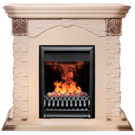 Электрокамин Realflame Dublin Lux WT с очагом 3D Oregan 343141