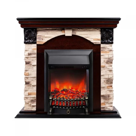 Электрокамин Realflame Dublin Rock AO с очагом Fobos Lux Black 301143