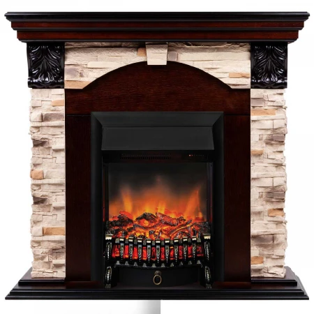 Электрокамин Realflame Dublin Rock AO с очагом Fobos Lux Black RC 302143