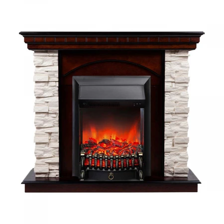 Электрокамин Realflame Elford AO с очагом Fobos Lux Black 301146