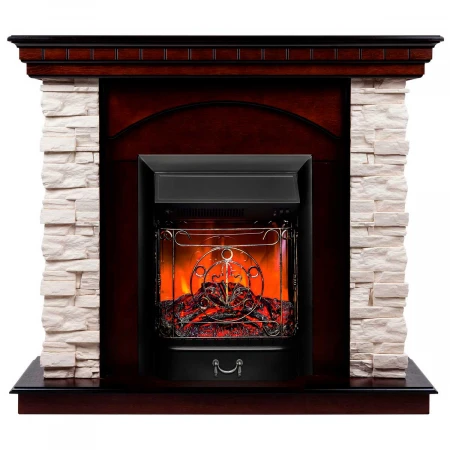 Электрокамин Realflame Elford AO с очагом Majestic Lux Black 304146