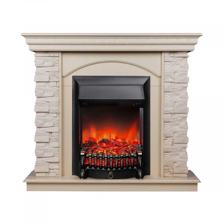 Электрокамин Realflame Elford WT с очагом Fobos Lux Black 301147