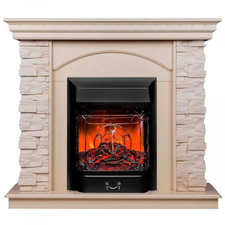 Электрокамин Realflame Elford WT с очагом Majestic Lux Black 304147
