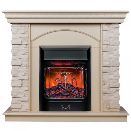 Электрокамин Realflame Elford WT с очагом Majestic Lux Black RC 305147