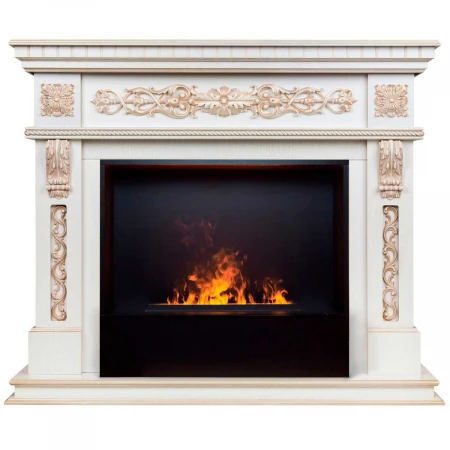 Электрокамин Realflame Estella 25,5/26 WT с очагом 3D Cassette 630 Black Panel 360058