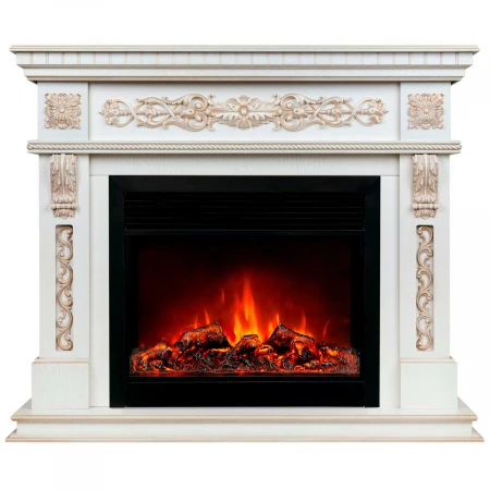 Электрокамин Realflame Estella 25,5/26 WT с очагом Moonblaze Deluxe Black 317058