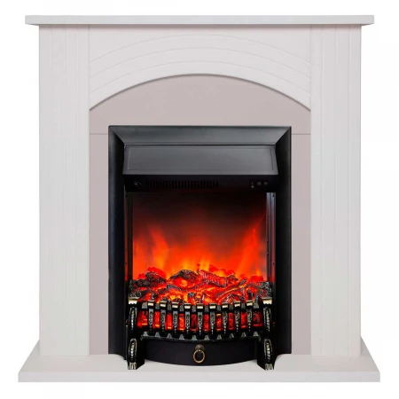 Электрокамин Realflame Hanna STD WT с очагом Fobos Lux Black 301395