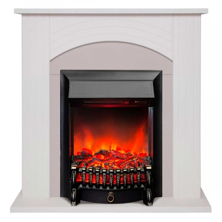 Электрокамин Realflame Hanna STD WT с очагом Fobos Lux Black RC 302395