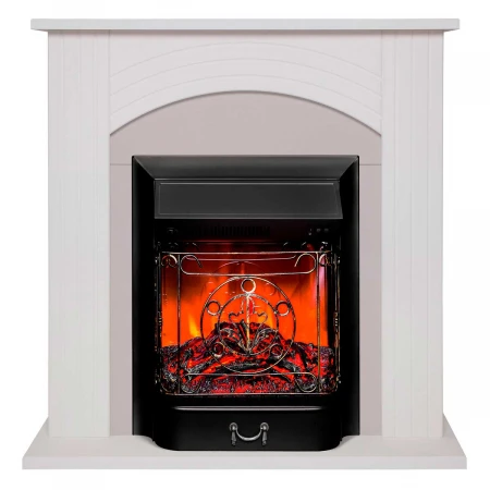 Электрокамин Realflame Hanna STD WT с очагом Majestic Lux Black 304395