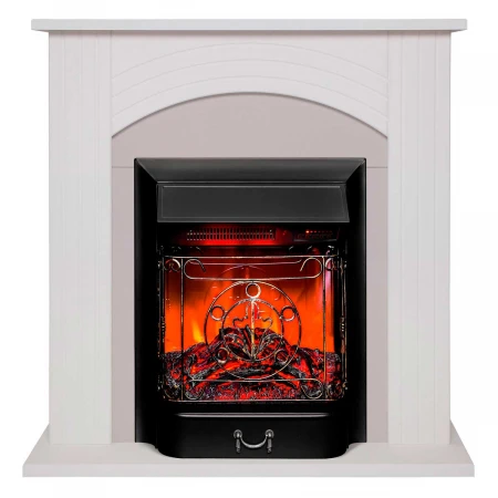 Электрокамин Realflame Hanna STD WT с очагом Majestic Lux Black RC 305395