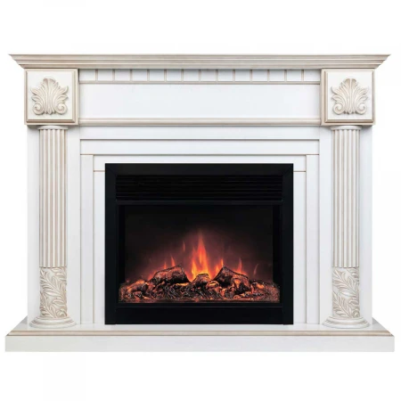 Электрокамин Realflame Imperia 26/33 WT с очагом Moonblaze Deluxe Black 317082