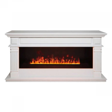 Электрокамин Realflame Islandia CST1000 WT с очагом 3D Cassette 1000 Black Panel 361302