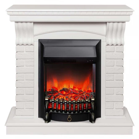 Электрокамин Realflame Jazz WT с очагом Fobos Lux Black 301300