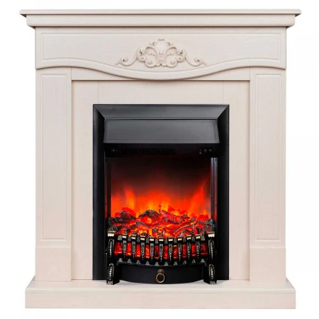 Электрокамин Realflame Junona WT с очагом Fobos Lux Black 301285