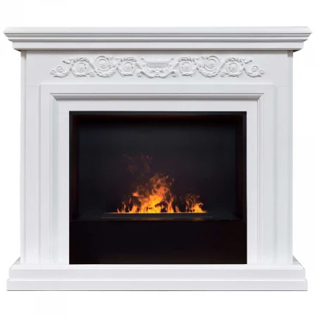 Электрокамин Realflame Leticia 26 WT с очагом 3D Cassette 630 Black Panel 360062