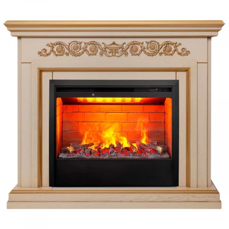 Электрокамин Realflame Leticia 26 WT-619G с очагом 3D Helios 26 346064