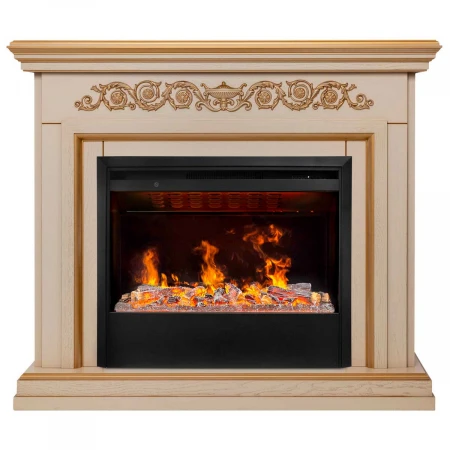 Электрокамин Realflame Leticia 26 WT-619G с очагом 3D Helios 26 SBG 347064