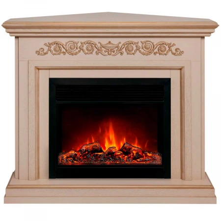 Электрокамин Realflame Leticia Corner 26 WT-619G с очагом Moonblaze Deluxe Black 317065