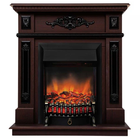 Электрокамин Realflame Lilian DN с очагом Fobos Lux Black RC 302014