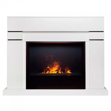 Электрокамин Realflame Lindelse 26 WT с очагом 3D Cassette 630 Black Panel 360069