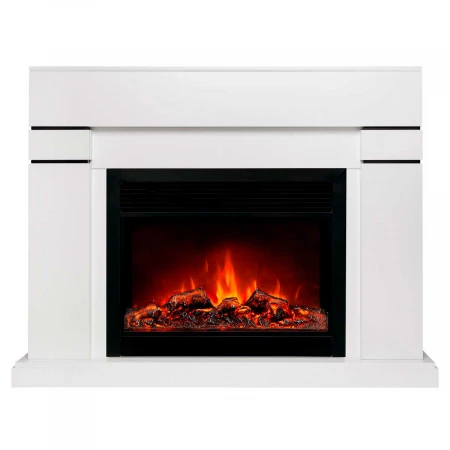 Электрокамин Realflame Lindelse 26 WT с очагом Moonblaze Deluxe Black 317069