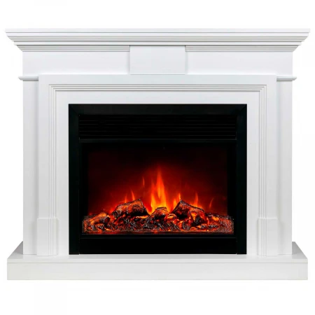 Электрокамин Realflame Marco 25,5/26 WT с очагом Moonblaze Deluxe Black 317334