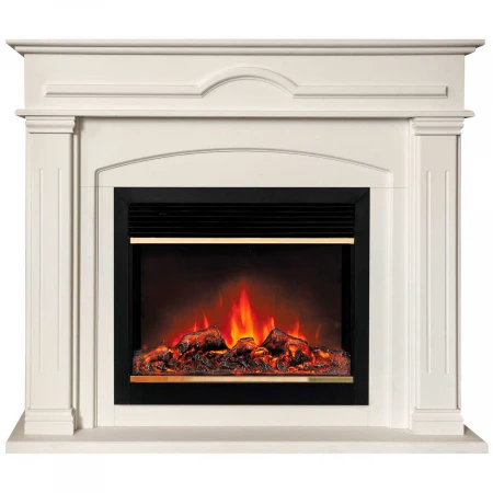 Электрокамин Realflame Mirra 26 WT с очагом Moonblaze Deluxe Brass 318052