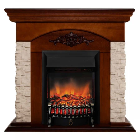 Электрокамин Realflame Neapolis NT с очагом Fobos Lux Black RC 302137