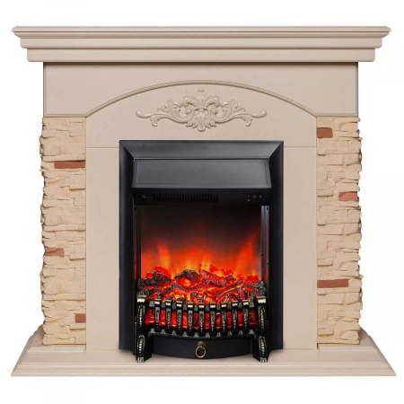 Электрокамин Realflame Neapolis WT с очагом Fobos Lux Black 301136