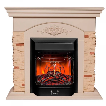 Электрокамин Realflame Neapolis WT с очагом Majestic Lux Black 304136