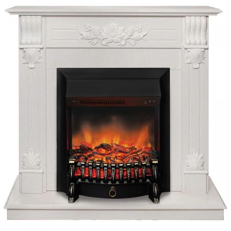 Электрокамин Realflame Ottawa WT с очагом Fobos Lux Black 301041