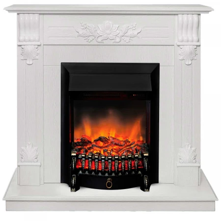 Электрокамин Realflame Ottawa WT с очагом Fobos Lux Black RC 302041