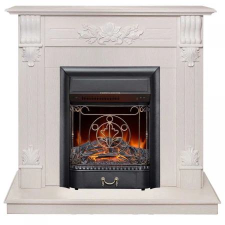 Электрокамин Realflame Ottawa WT с очагом Majestic Lux Black 304041